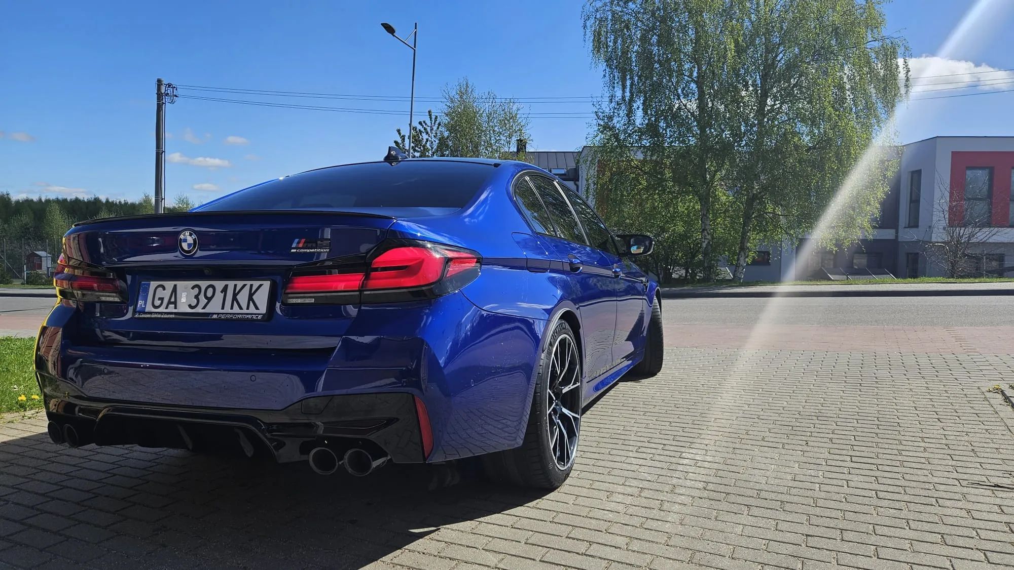 BMW M5 BMW M5 F90 Competition /Marina Bay Blue /folia PPF/Pakiety /Gwarancja