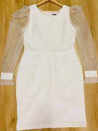 Biało-złota suknia  ślubna