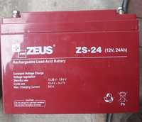 Akumulator 24ah 12V ups agm żelowy zeus