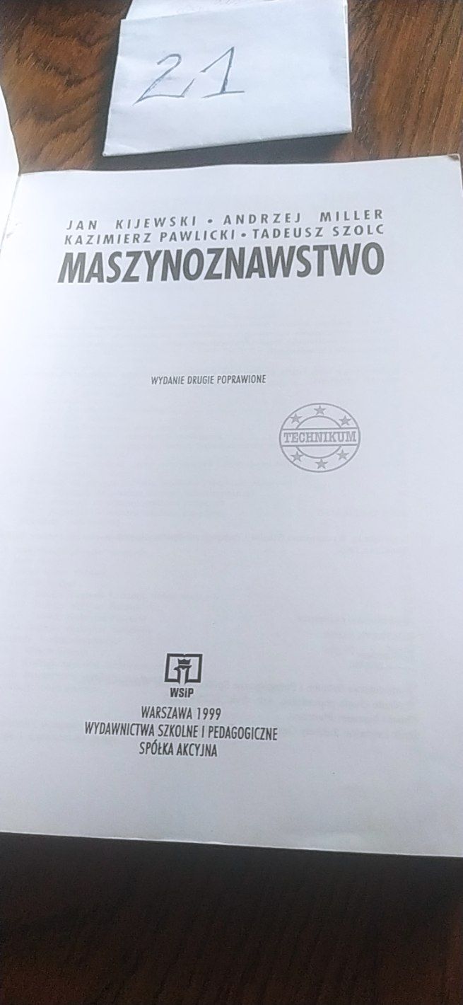 Maszynoznawstwo Jan Kijewski