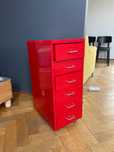 kontenerek czerwony metalowy Ikea
