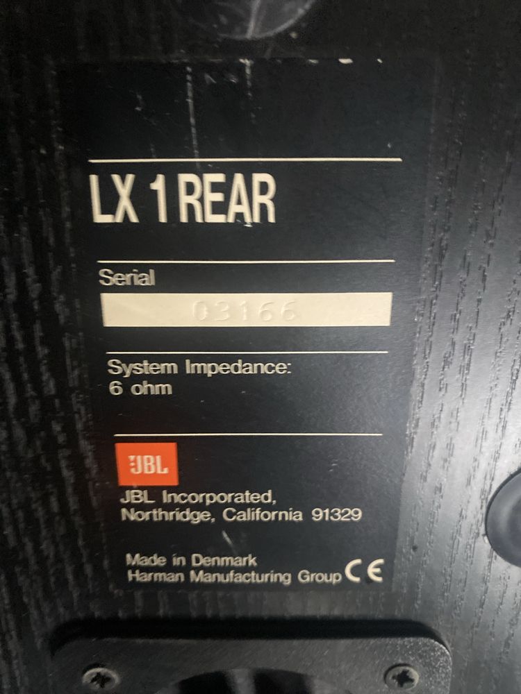 Kolumny głośnikowe JBL LX1 6ohm