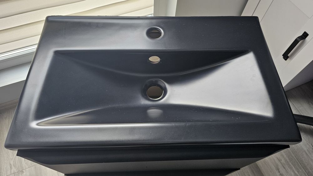 Szafka wisząca do umywalki Imandra Slim z umywalką GoodHome Nira 60cm