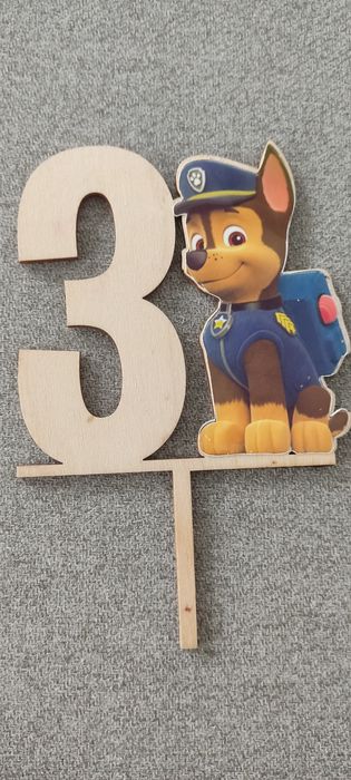 Topper na tort 3 latka Chase Psi Patrol