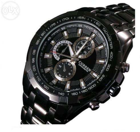 Relógio Curren para Homem Preto e Prateado (NOVO) Portes Grátis