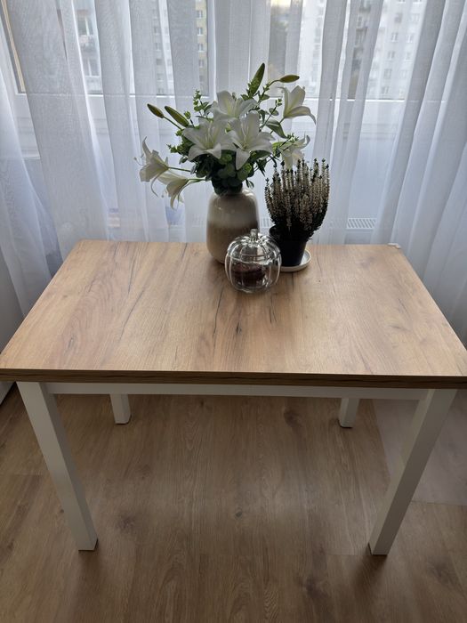 Stól 100x60 blat zloty craft