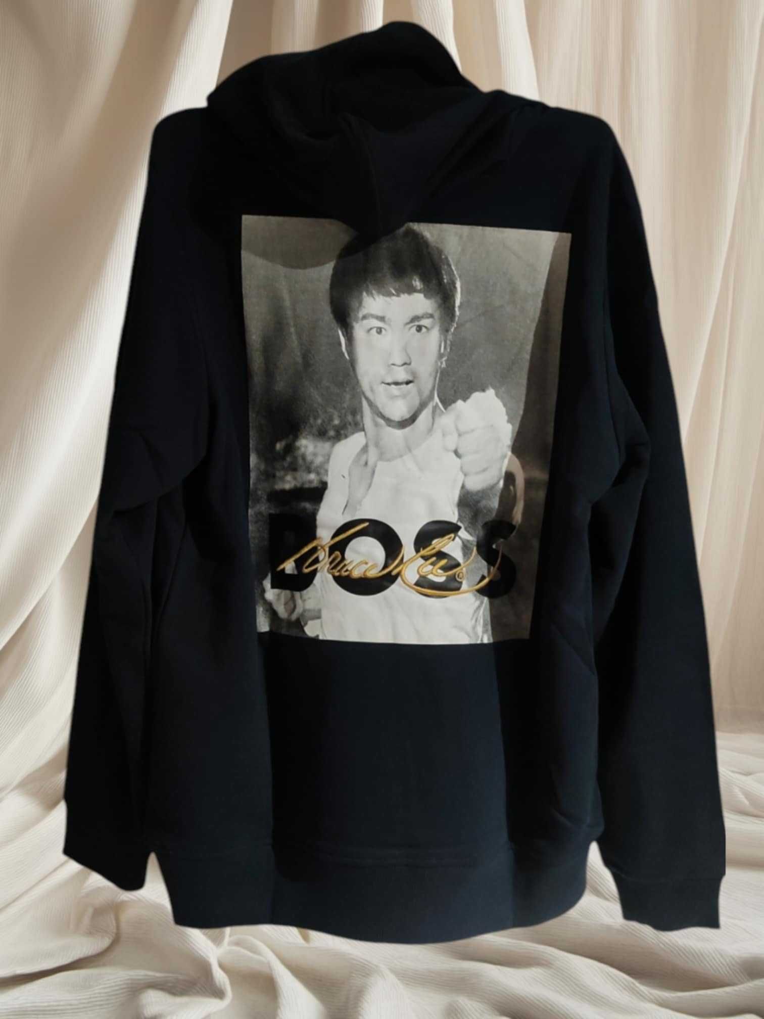 Nowa męska bluza granatowa Hugo Boss rozmiar L model Bruce Lee