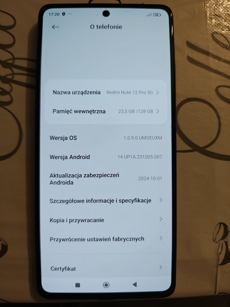 Redmi note 12pro 5G