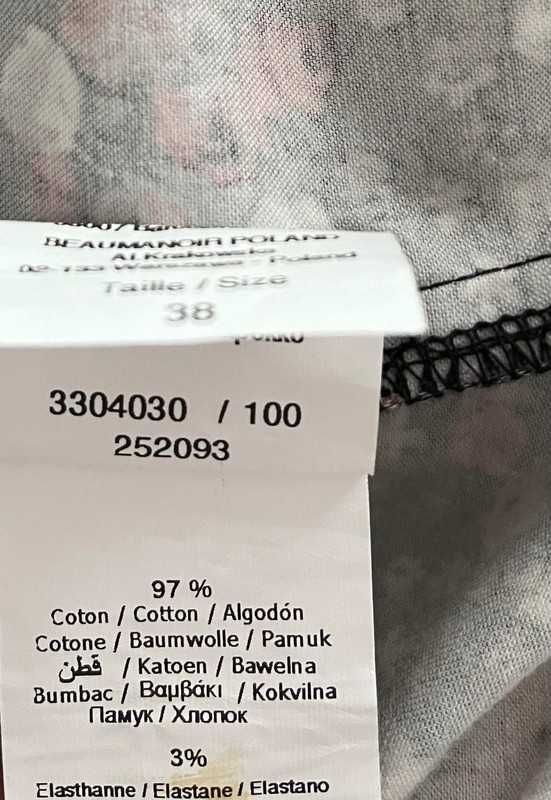 Czarna czerwona letnia sukienka mini w kwiaty Cache Cache XS S