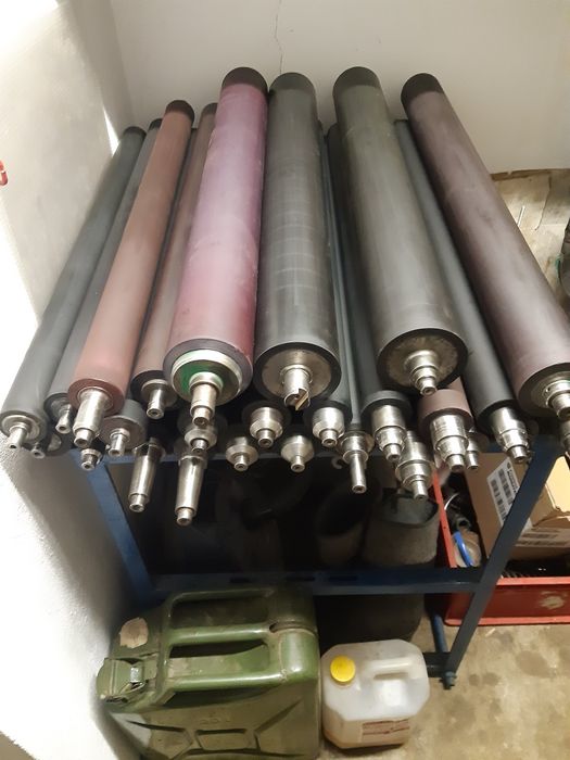 Rolki,wałki transportowe do taśmociągu, podajnika .Gumowane, ogumowane