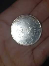 Moeda de prata 20 franco
