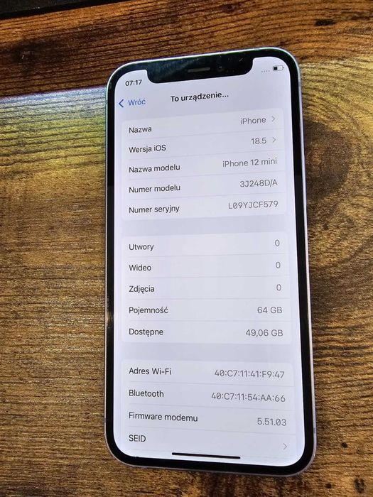 Iphone 12 mini 64Gb Bat:87% GwarancjaSklepGSM/Lwsk