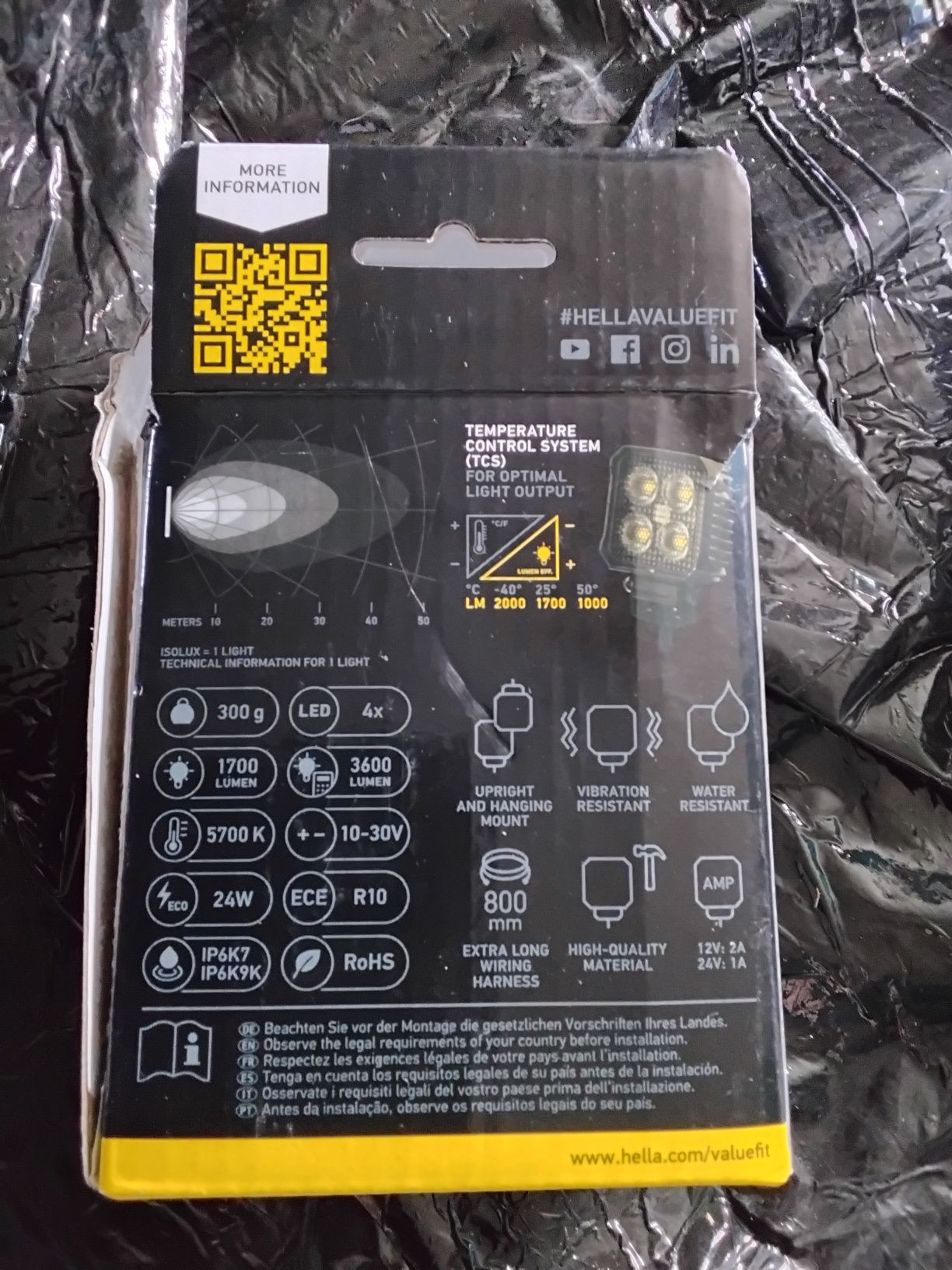 Lampa led powystawowa