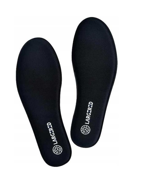 LARGERED czarne wkładki do butów z pianki EU 41,5 UK 7,5 US 8,5 2 pary