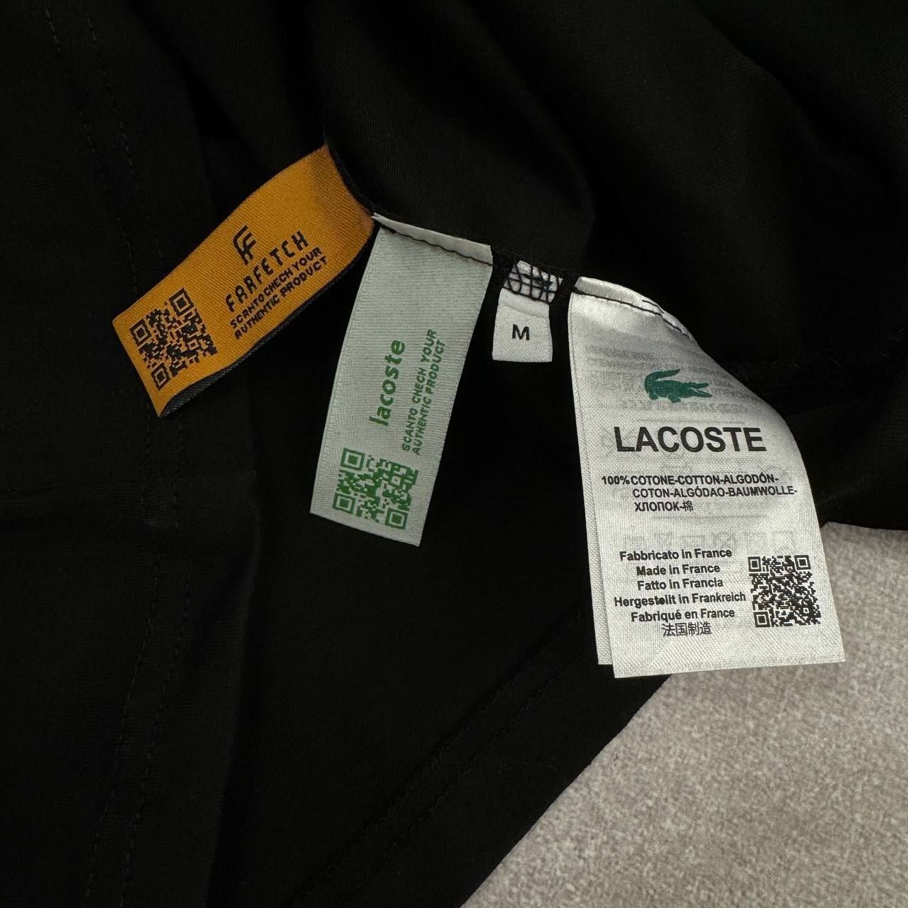 LACOSTE EXCLUSIVE Новинка Нова футболка Чорна лакоста чоловіча весна