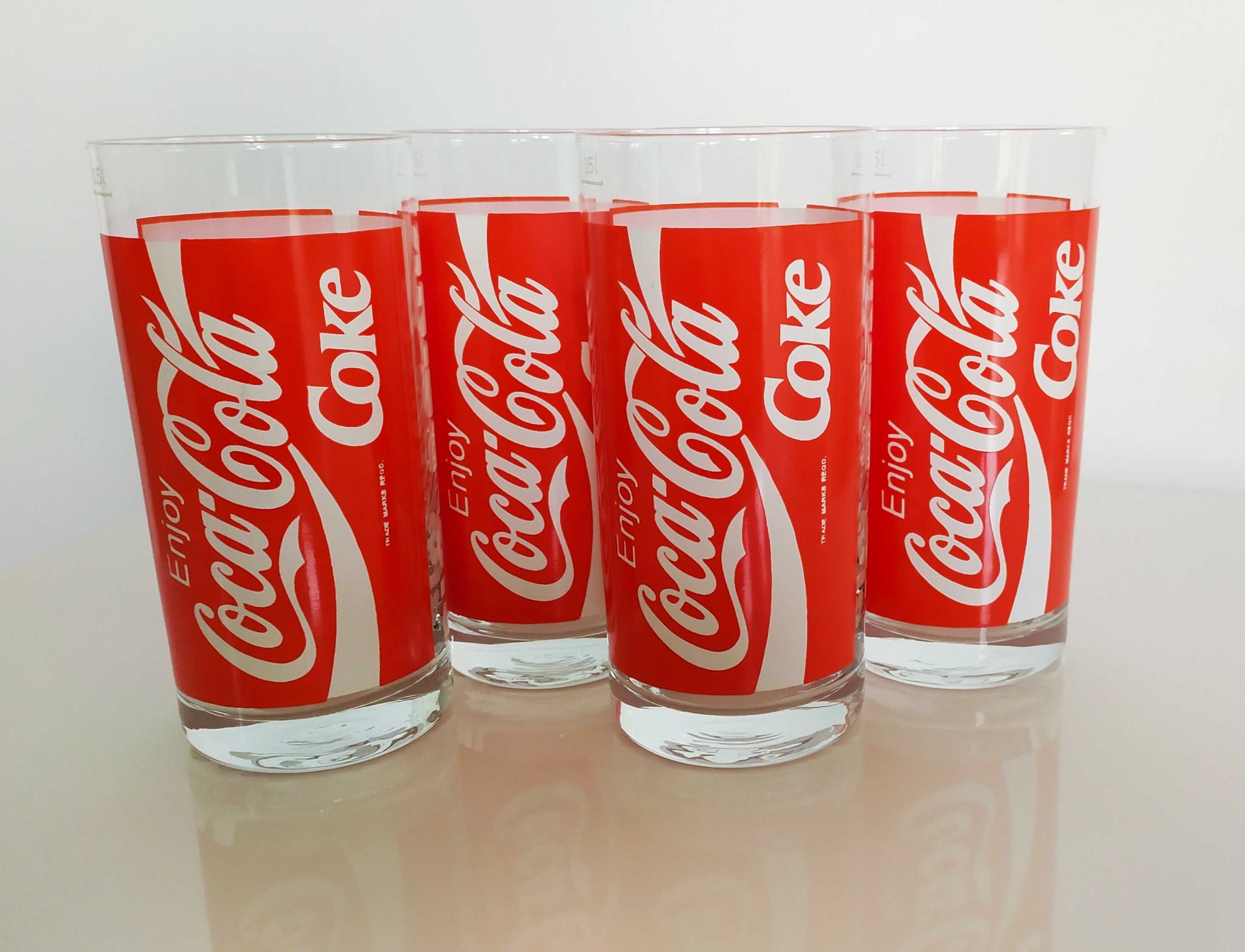 Szklanki Coca Cola 0,5 l oryginalne, 4 sztuki