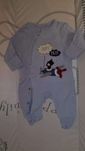 Babygrow azul recem nascido