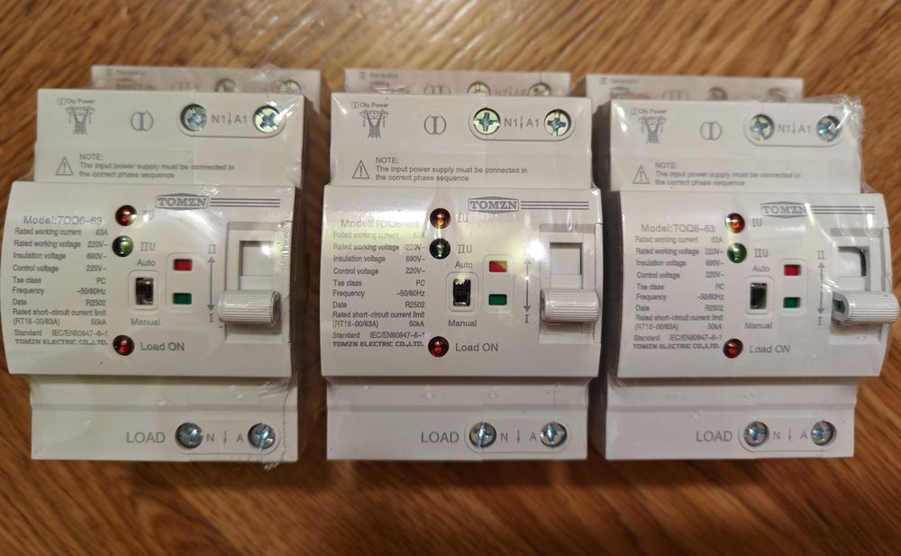 Автомат введення резерву TOMZN TOQ6-63/2 (63A)