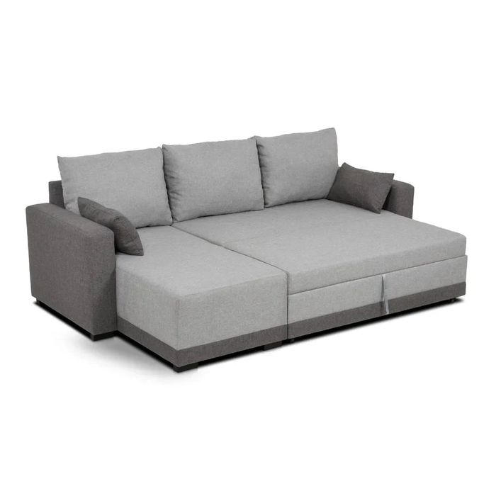 Sofa cama chaise long com baú