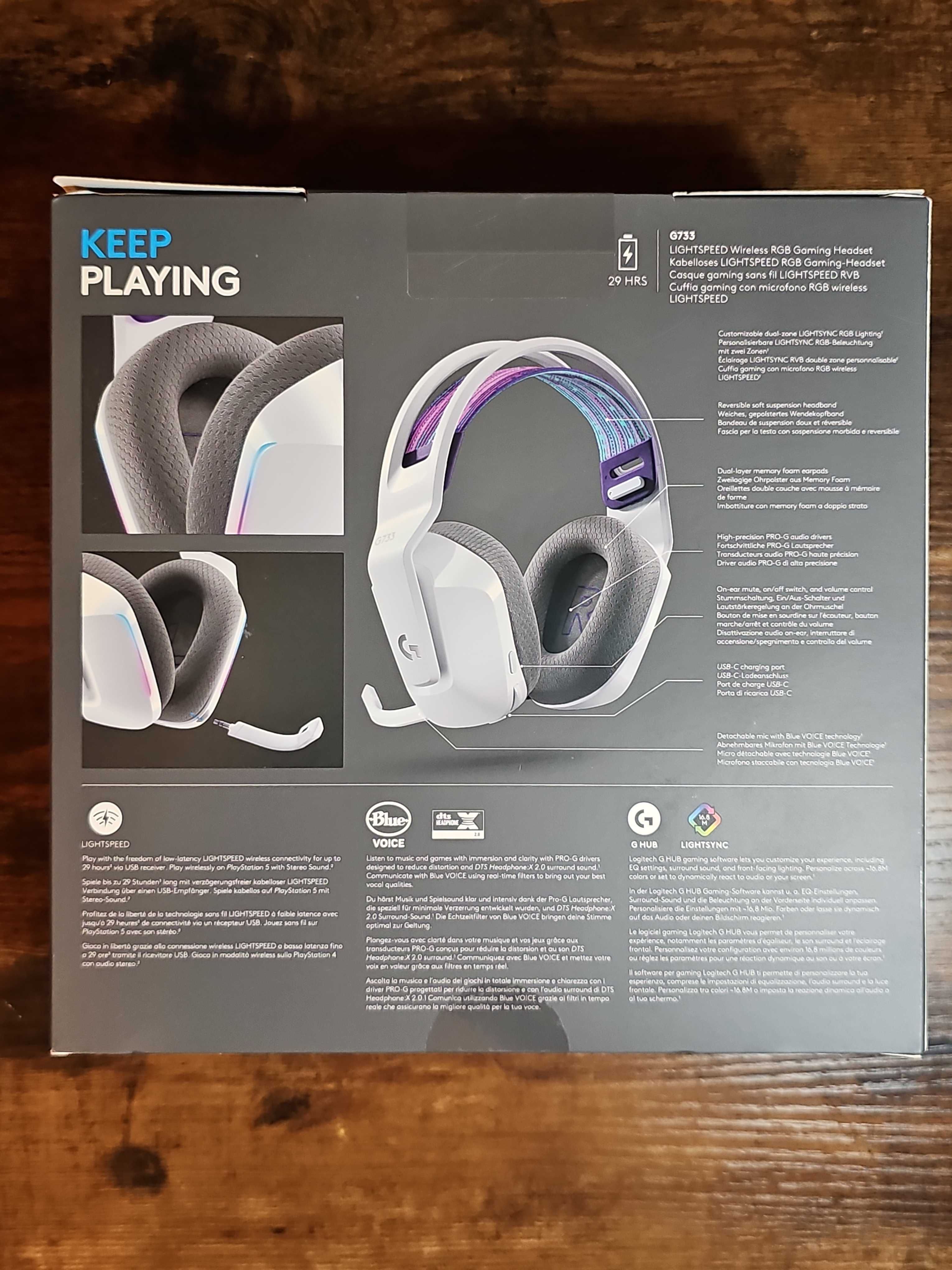 Logitech G733 Lightspeed białe