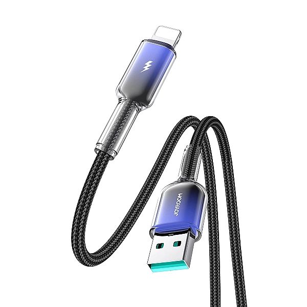 Kabel Joyroom S-A42 Crystal-Clear Series 3A USB-A - Lightning 1,2m - c