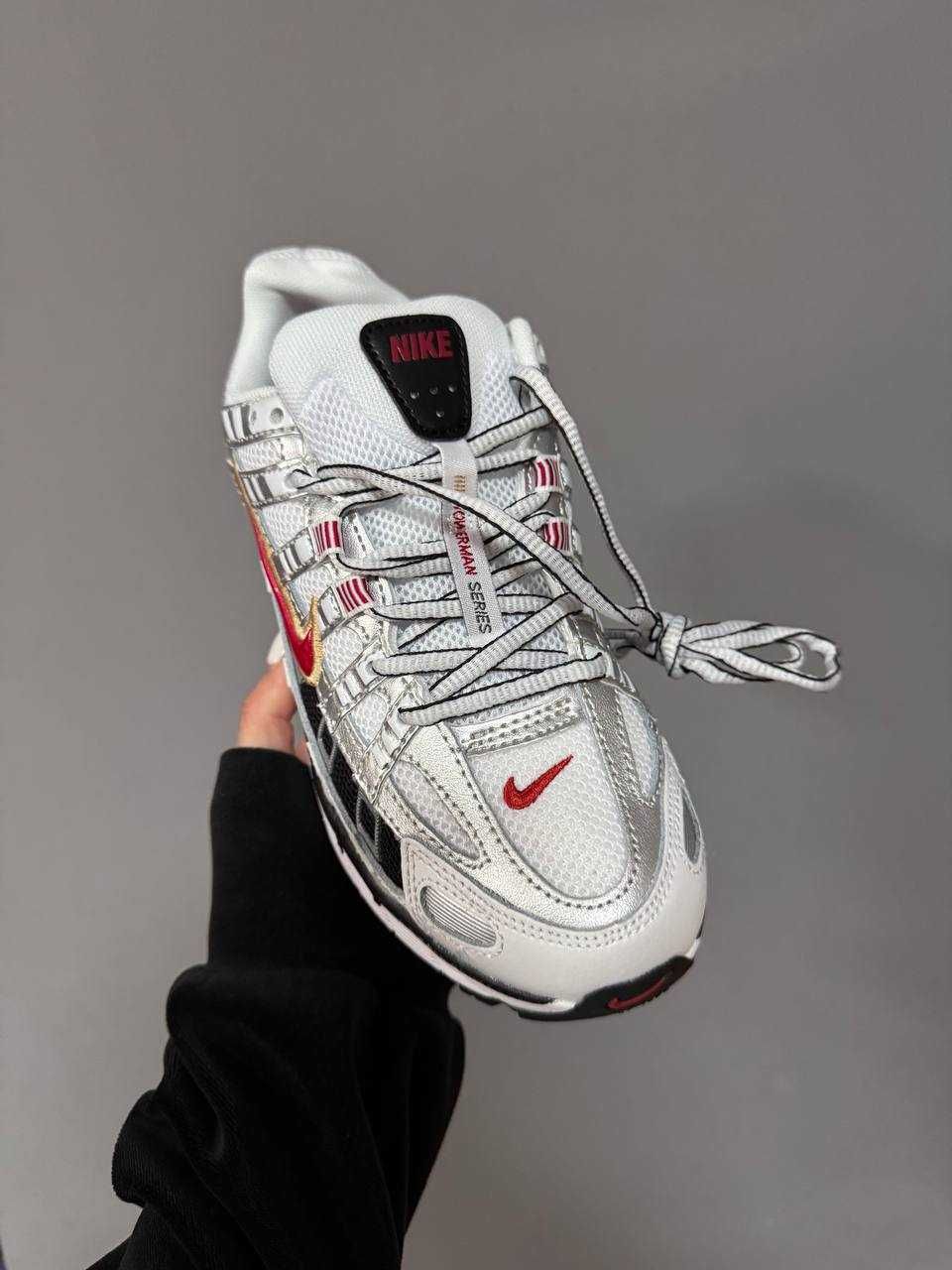 Кросівки Nike P-6000 White/Red premium