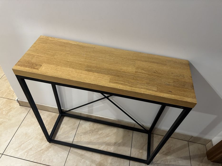 Konsola drewnaniana stylowa w stylu loft