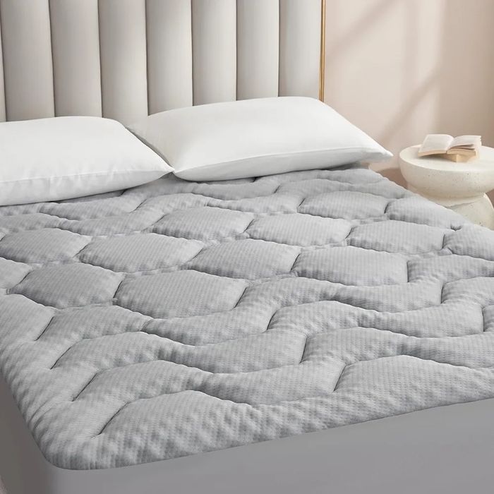 Ochraniacz na materac 180x200 cm Nakładka szara