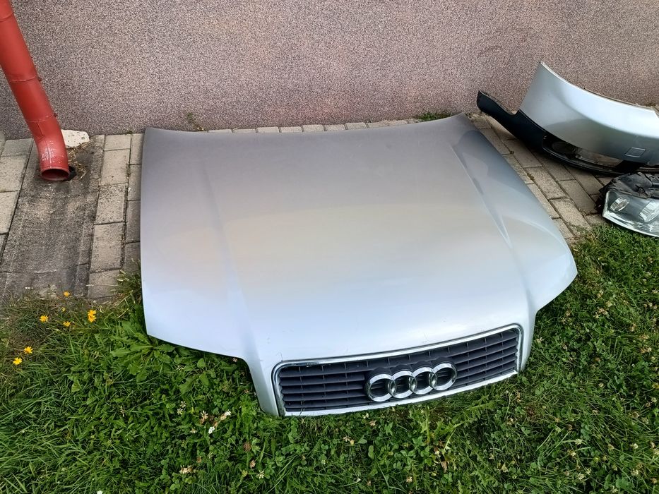 Maska zderzak lampy przód EU grill LY7W Audi A4 B6 części