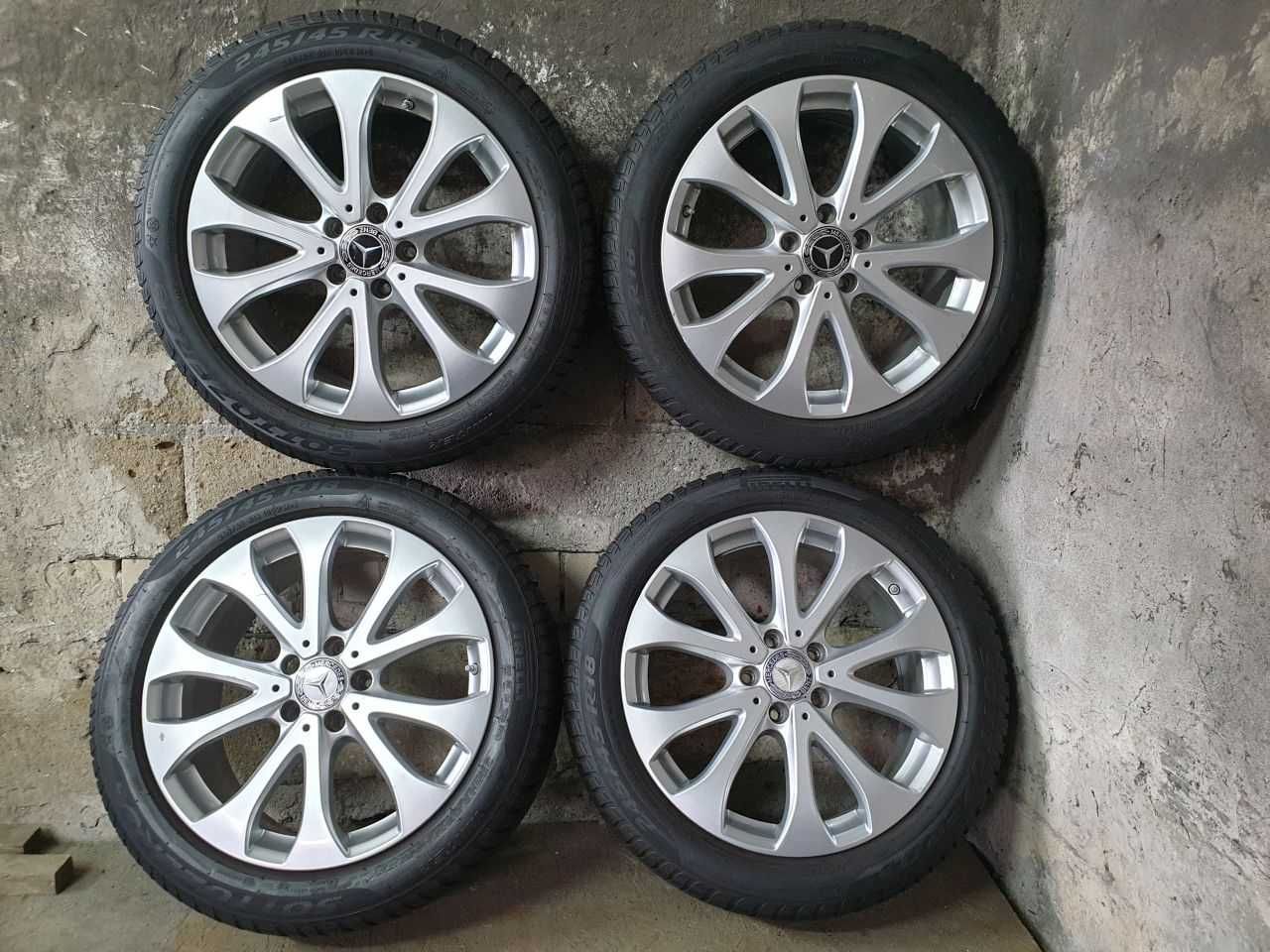 Felgi alu Mercedes Skoda Audi VW Seat R18 5x112 opony 245/45R18 7mm