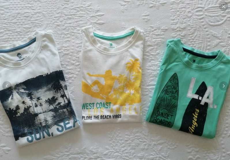 3 T-shirts Peppers tam. 8/10