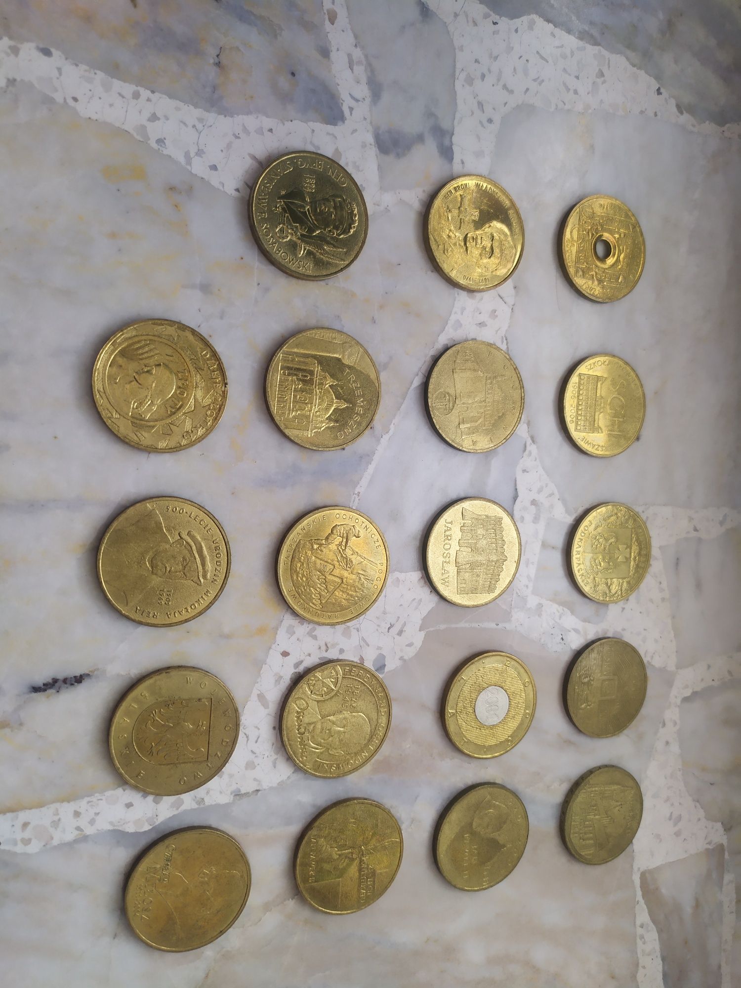 Zestaw monet okolicznościowych - 2 złote NG - nordic gold