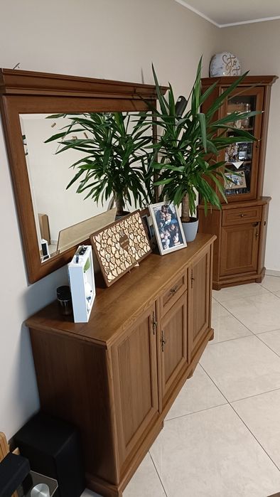 Meble BRW kolekcja KENT kasztan ( komoda narożnik lustro ) komplet