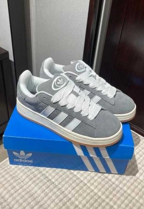 Buty meskie Mokasyny adidas_Campus_00s_Grey_White R.41