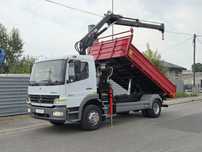 Mercedes ATEGO 1623 HDS HIAB NOWY KIPER WYWROTKA 3st Dźwig Palfinger