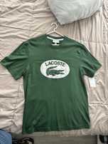 t-shirt Lacoste relaxed fit verde (original)