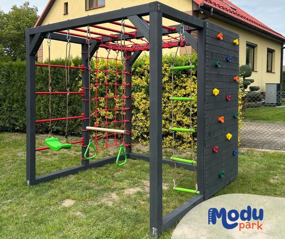 Modułowy Plac Rozrywki - Gucio - małpi gaj, hamak, siatka wspinaczkowa