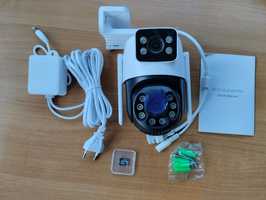 Двійна IP wi-fi камера 8mp+ sd64ГБ