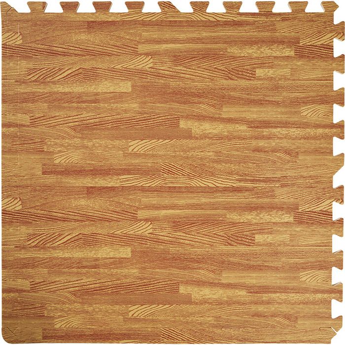 Mata piankowa podłogowa 185x124 cm puzzle wzór drewna