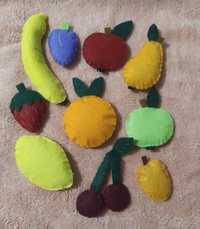 Овочі і фрукти з фетру ,вивчаєм кольори , Розвивашка для ваших діточок
