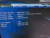 Asrock B550M HDV + AMD Ryzen 5 3600 + 32GB Corsair DDR4