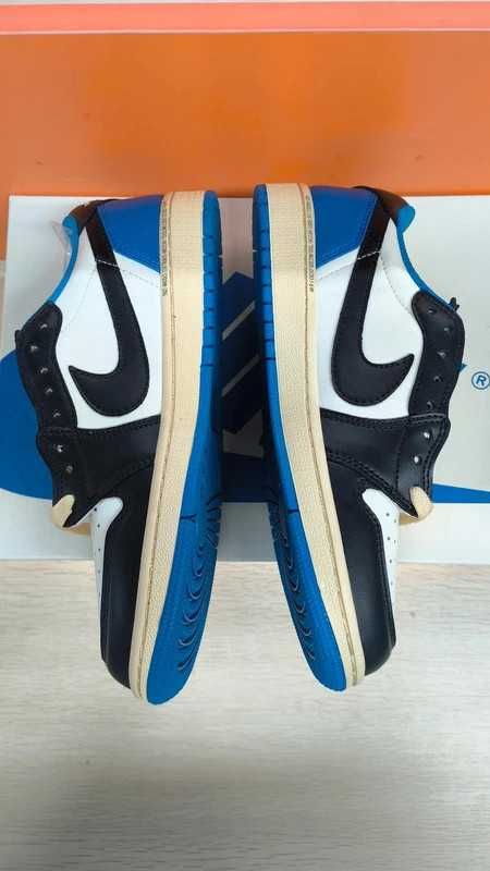 TravisScott\Jordan1*Retro*DamskieNikeAIrniebieski UnisexTrampki.45