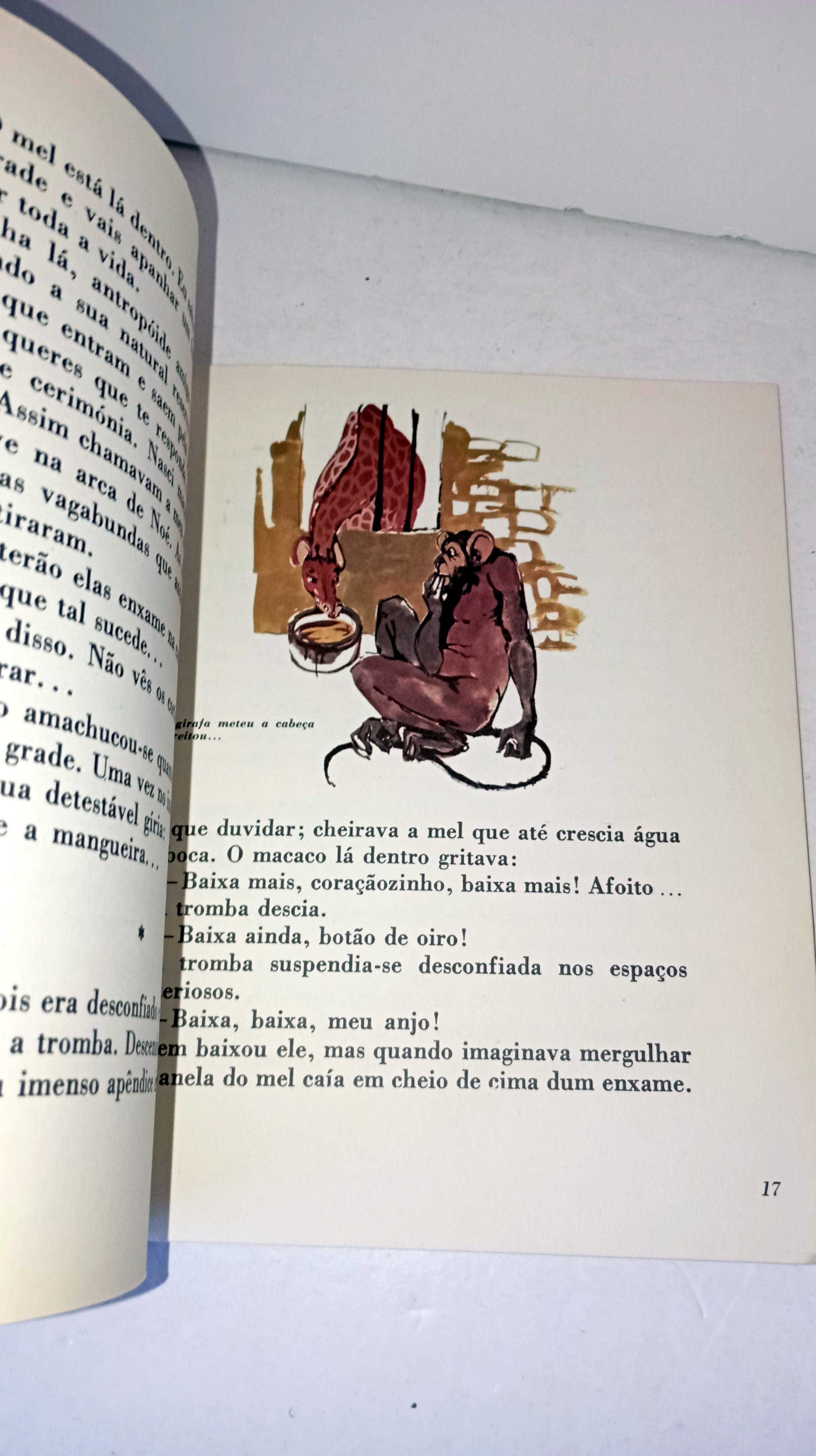 História do macaco trocista e do elefante que não era para graças
