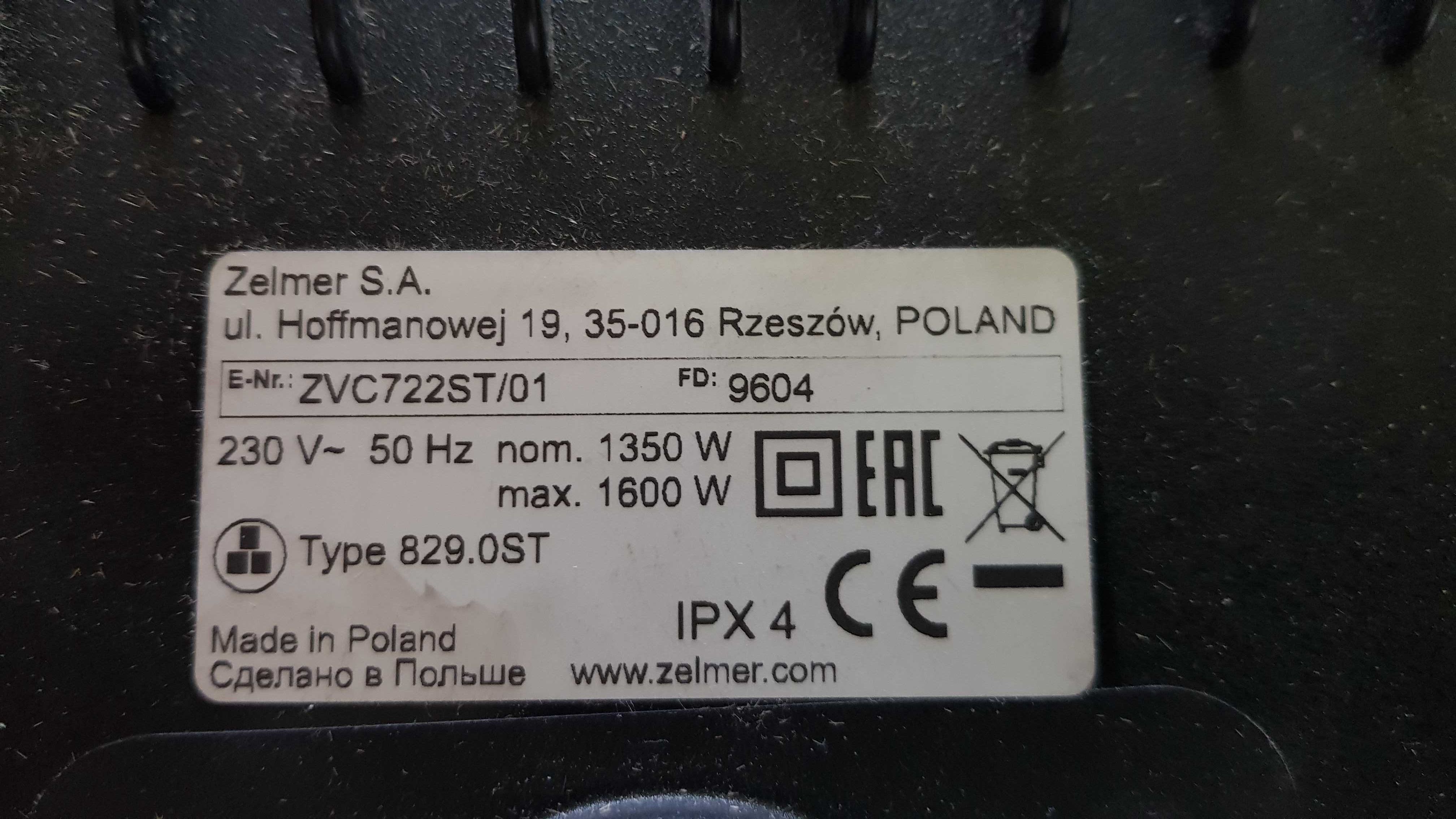 Zestaw 4 kół do odkurzacza Zelmer AQUOS 1600W