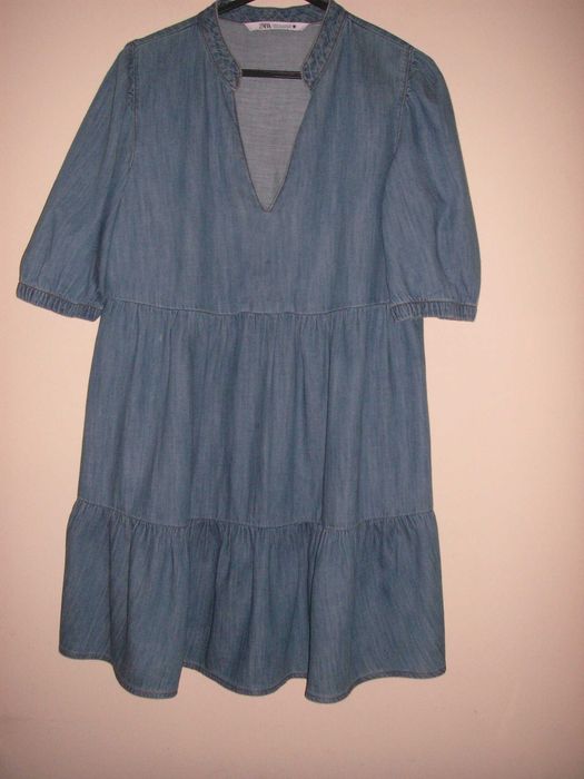 Vestidos Zara Verde T/L e Azul T/M