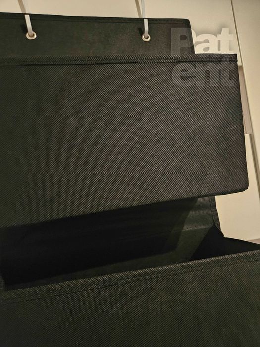 Wiszący organizer do powieszenia z 4 kieszeniami na drzwi czarny