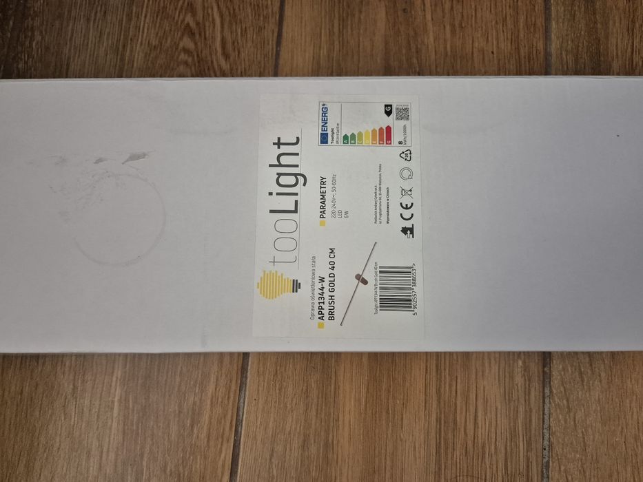 Lampa LED Kinkiet ZŁOTY 40 cm