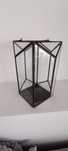 Lampion, latarnia szkło metal, szklarnia loft