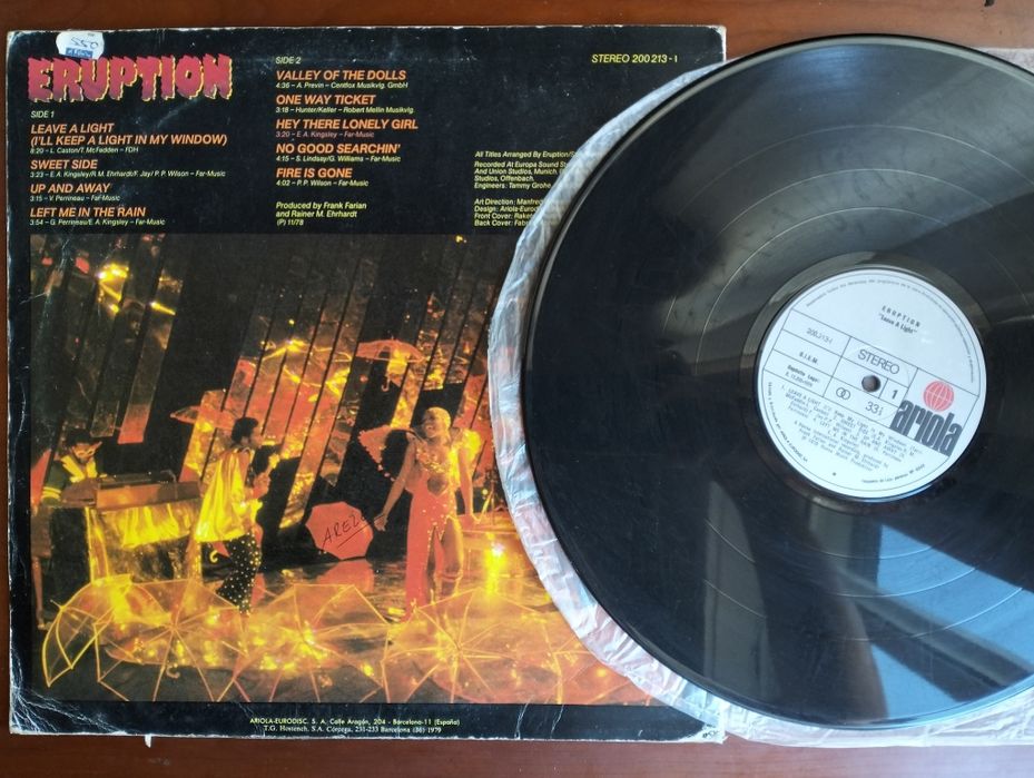 Disco de vinil LP Eruption - Leave a Light, 1978
