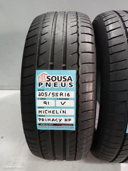 2 pneus semi novos 205-55r16 michelin - oferta dos portes 85 EUROS